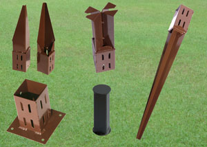 Garden Fence Post Supports